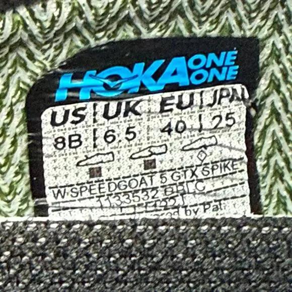 Hoka One One Speedgoat 5 GTX Women’s 8 B Trail Running Shoes 1133532 BBLC NEW - Picture 8 of 8